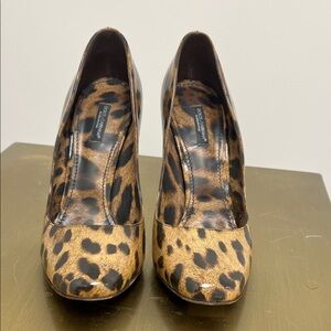 Dolce & Gabbana Brown Leopard Print Heels
